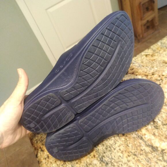 OOFOS OOahh Luxe Women's Sport Slide Recovery Comfort Sandals Blue Size W13/M11 - Picture 8 of 13